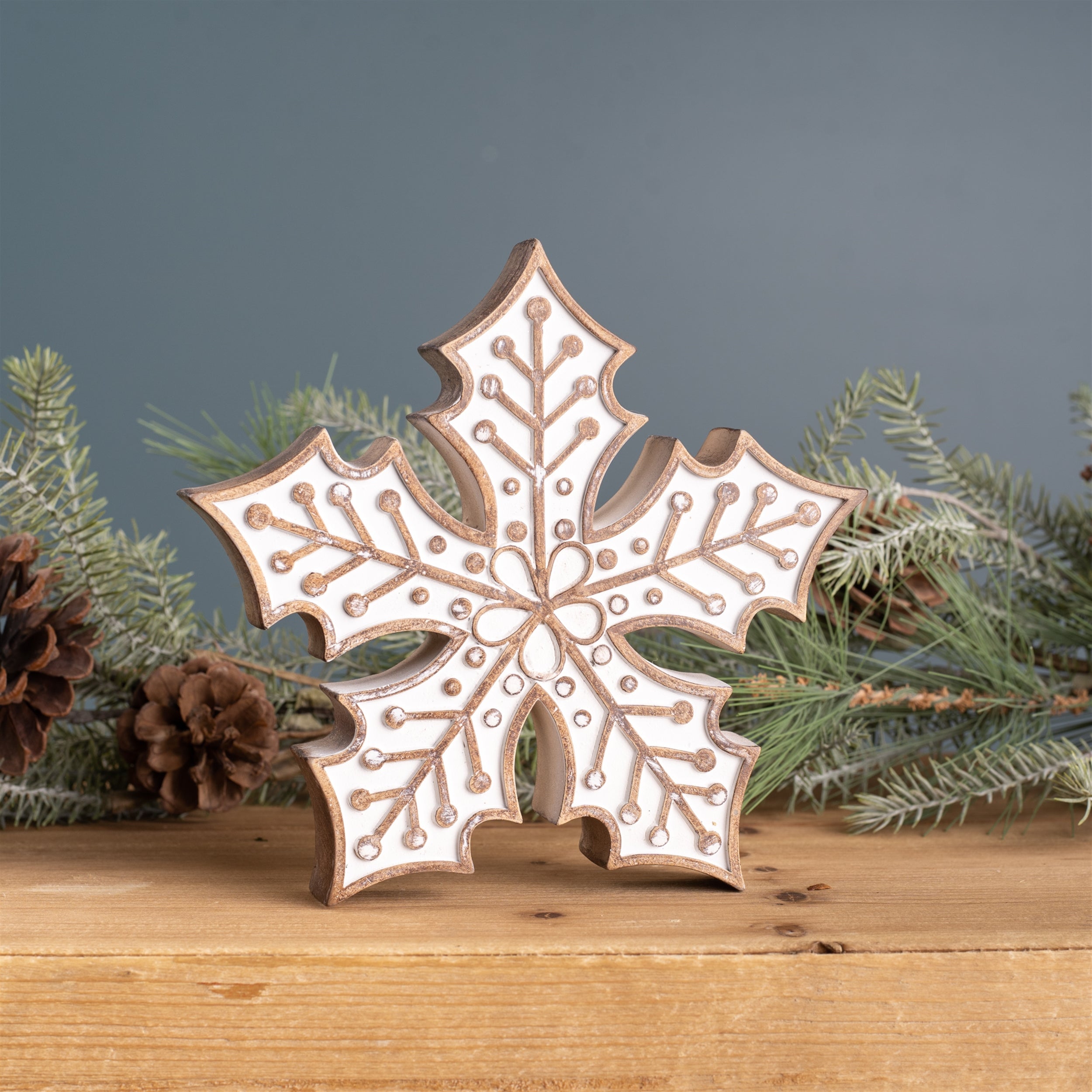 Snowflake (Set of 2) 7.25"H Resin