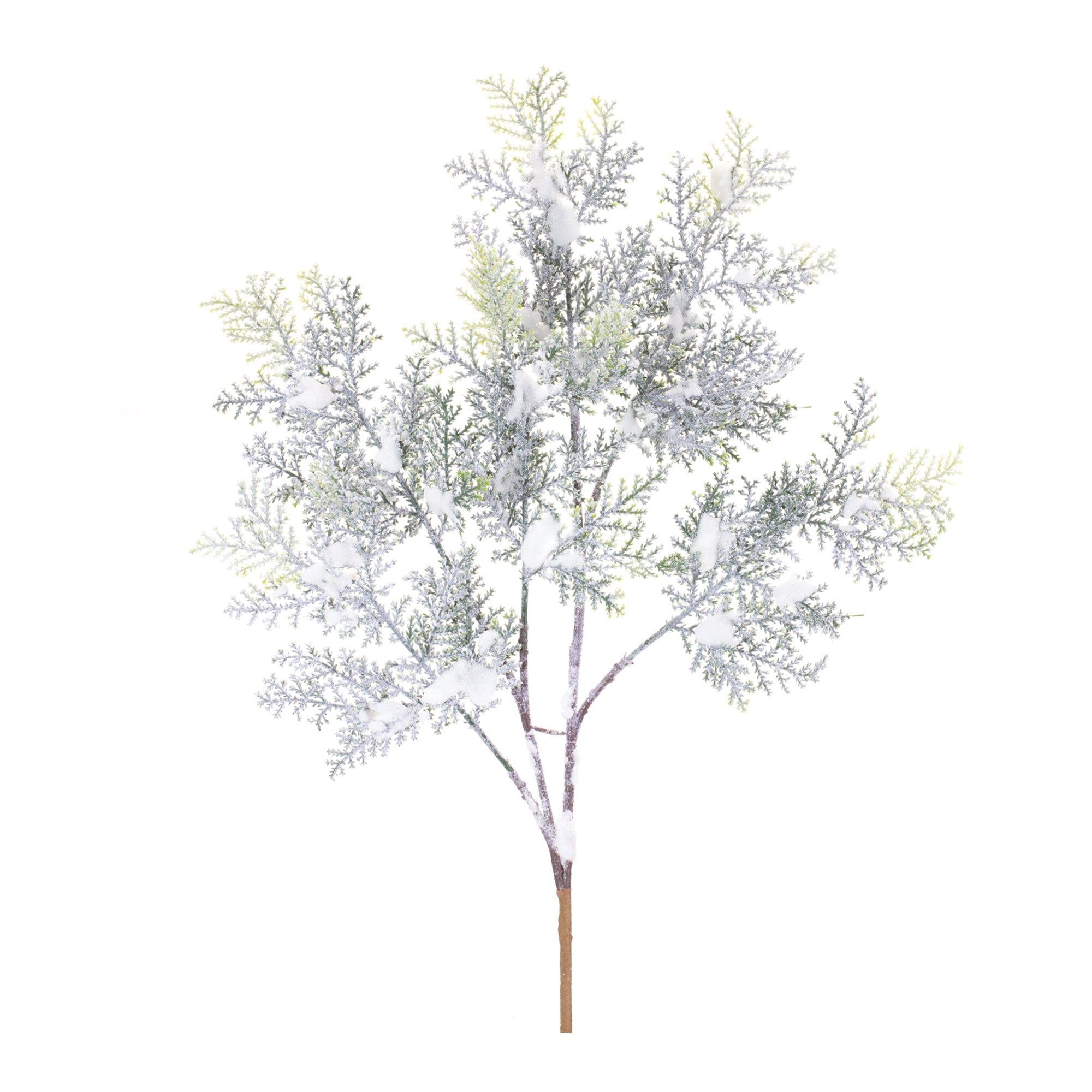 Snowy Cedar Branch (Set of 12) 21"H Plastic