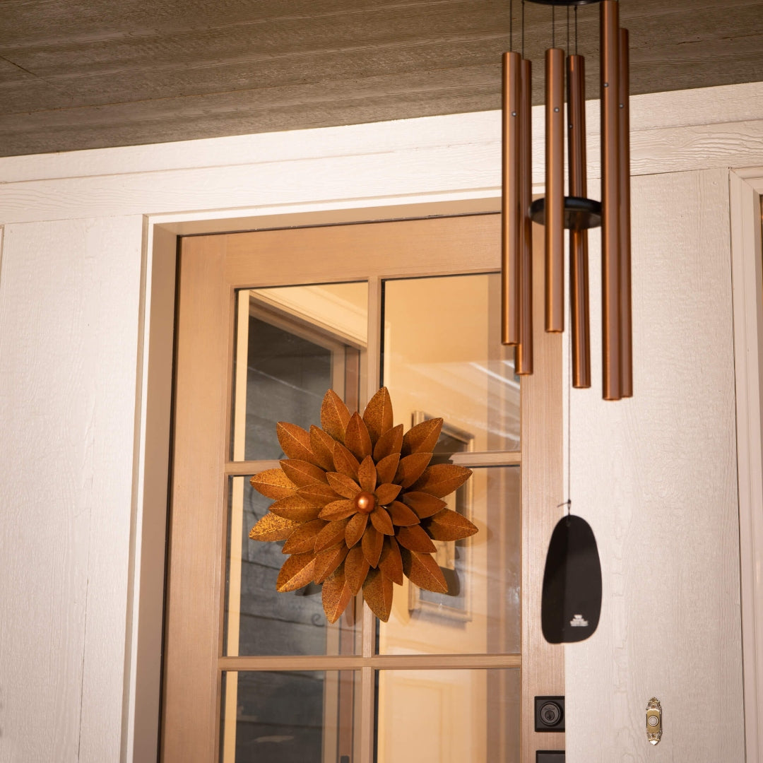 Copper Flower Wall Decor Duo