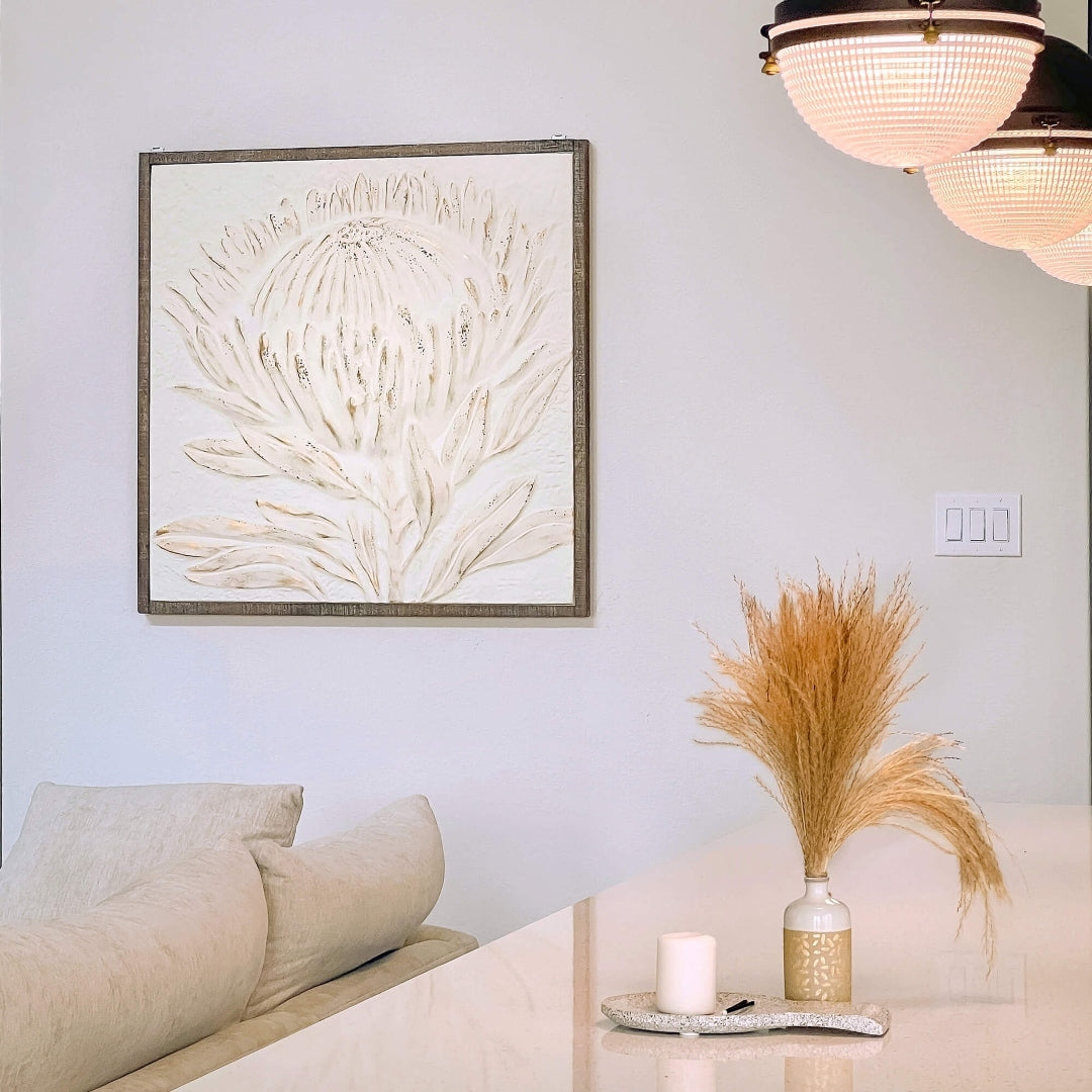 Oversized Gold-Brushed Wall Decor