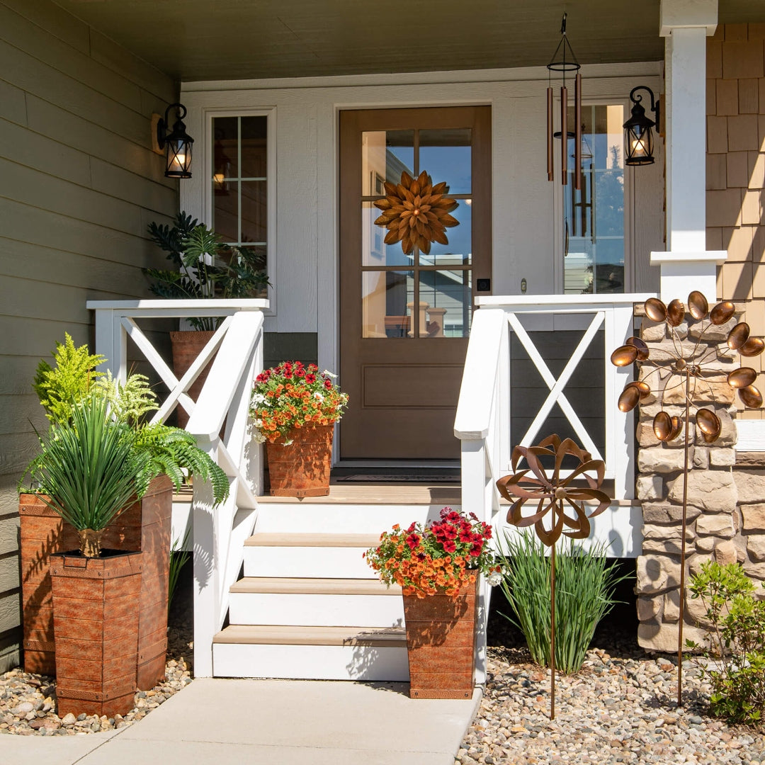 Premium Copper Front Porch Pots