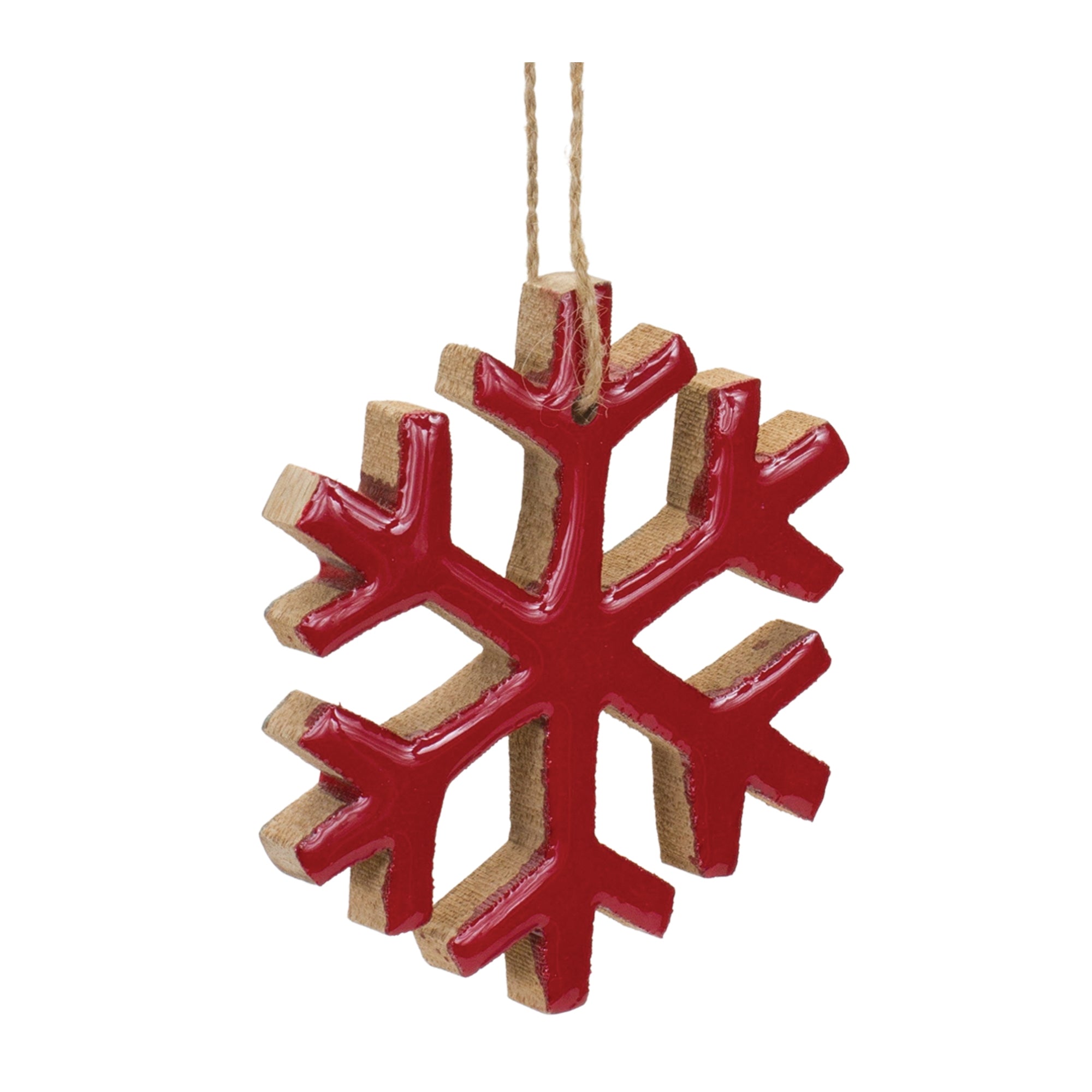 Snowflake Ornament (Set of 12) 4"H MDF