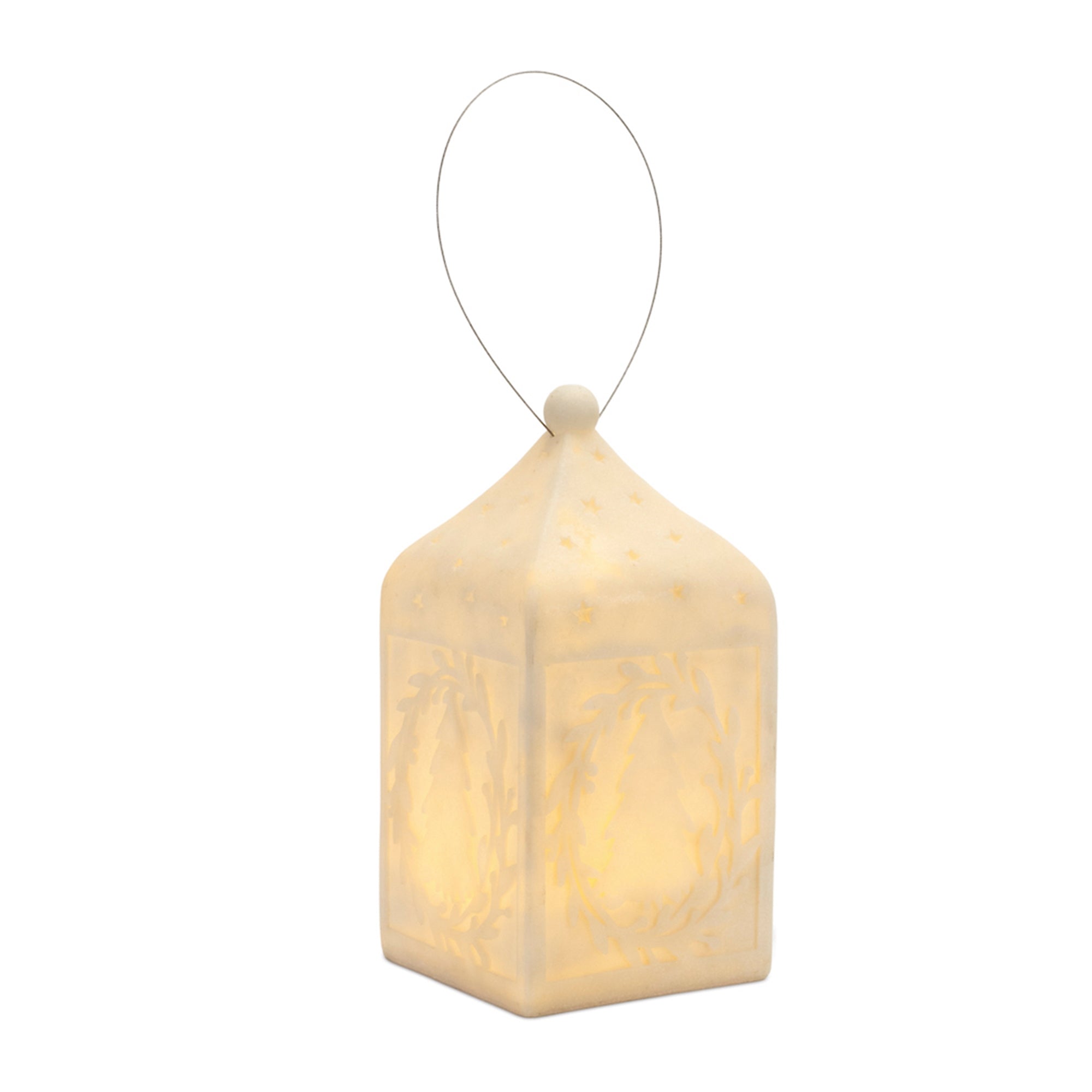 Holiday Tree Pendant Lantern 10”H