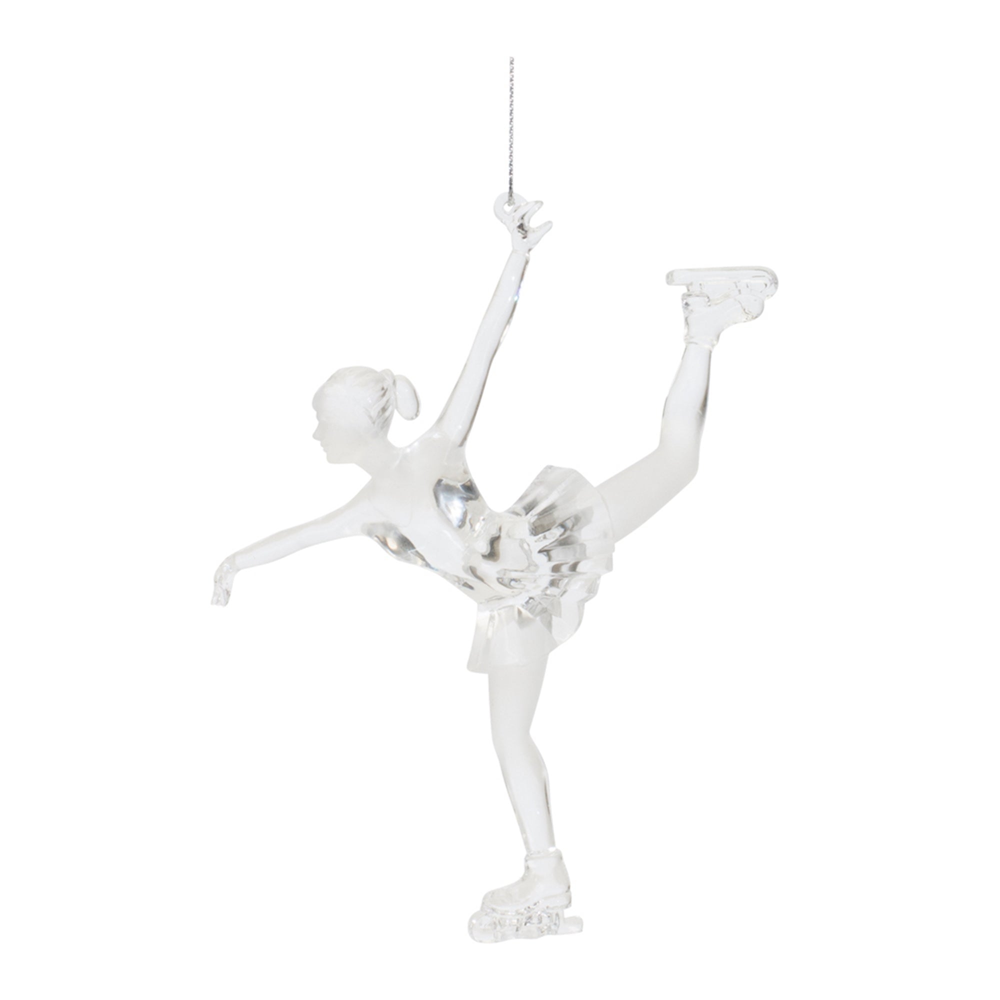 Ice Skater Ornament (Set of 4) 5.75"H Acrylic