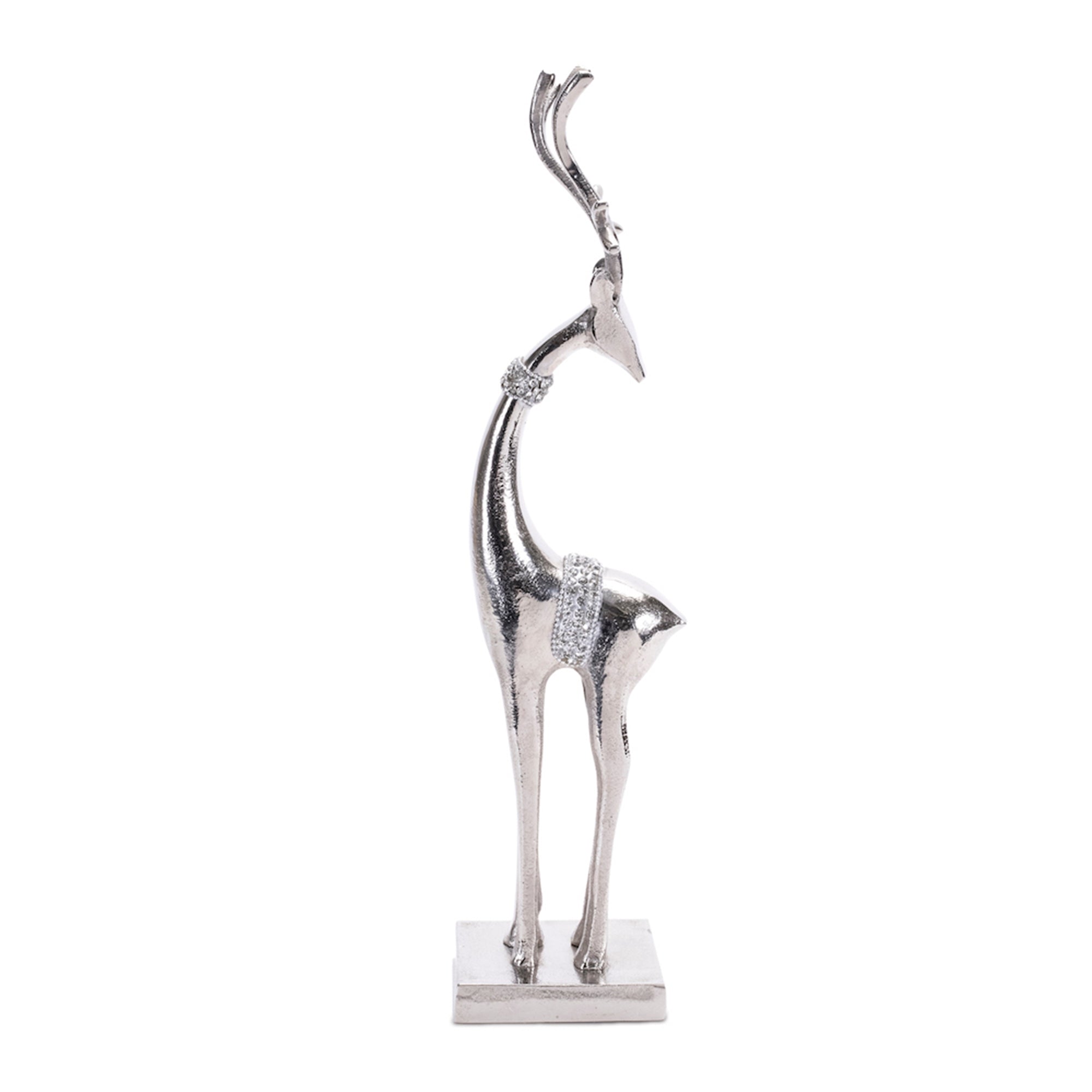 Aluminum Metal Holiday Deer (Set of 2)