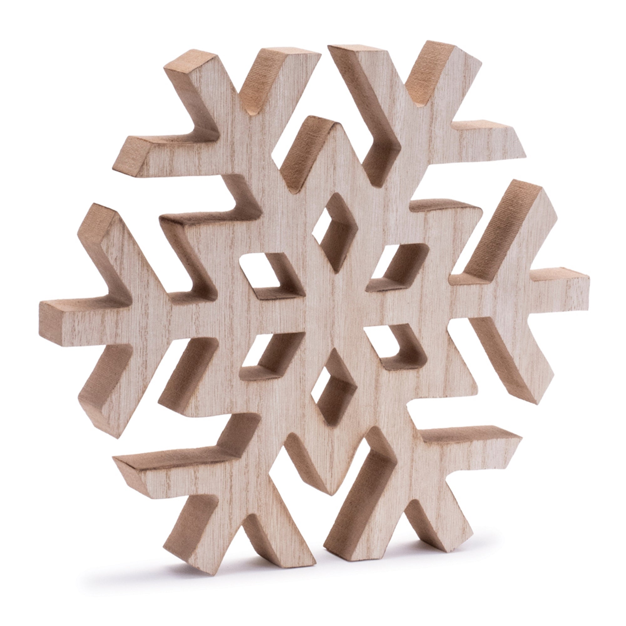 Natural Wood Snowflake (Set of 2)