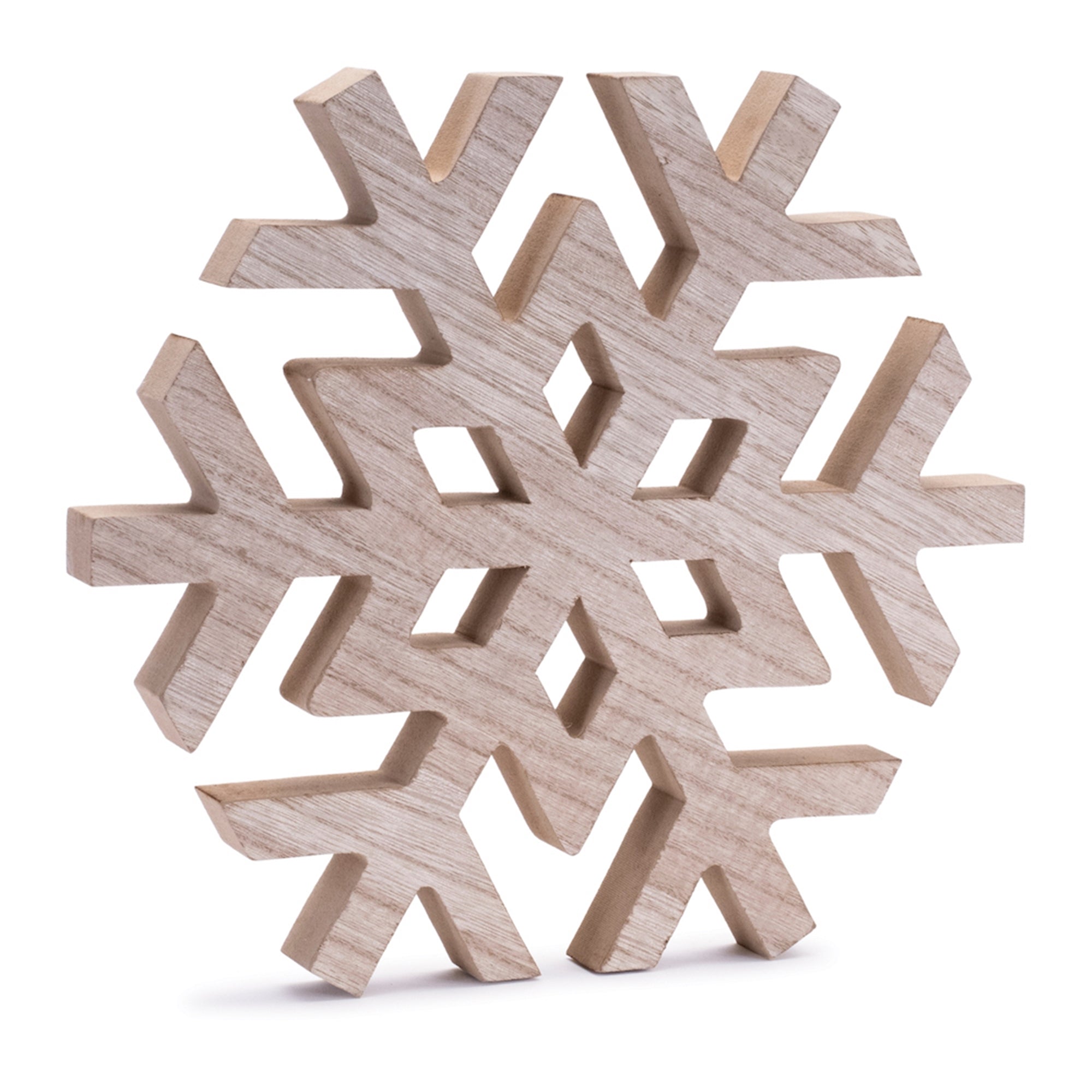 Natural Wood Snowflake (Set of 4)