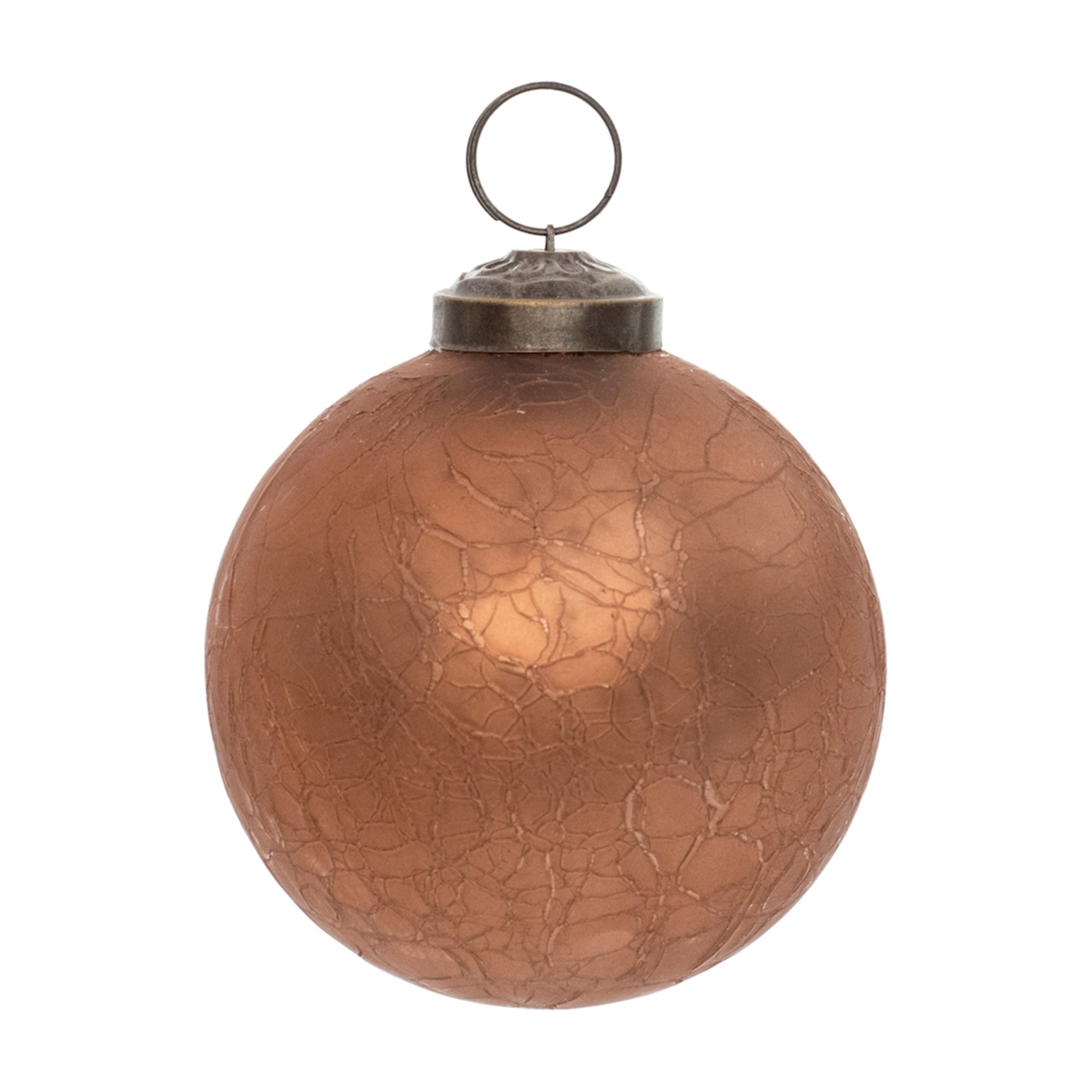 Bronze Soda Lime Glass Ball Ornament (Set of 6)