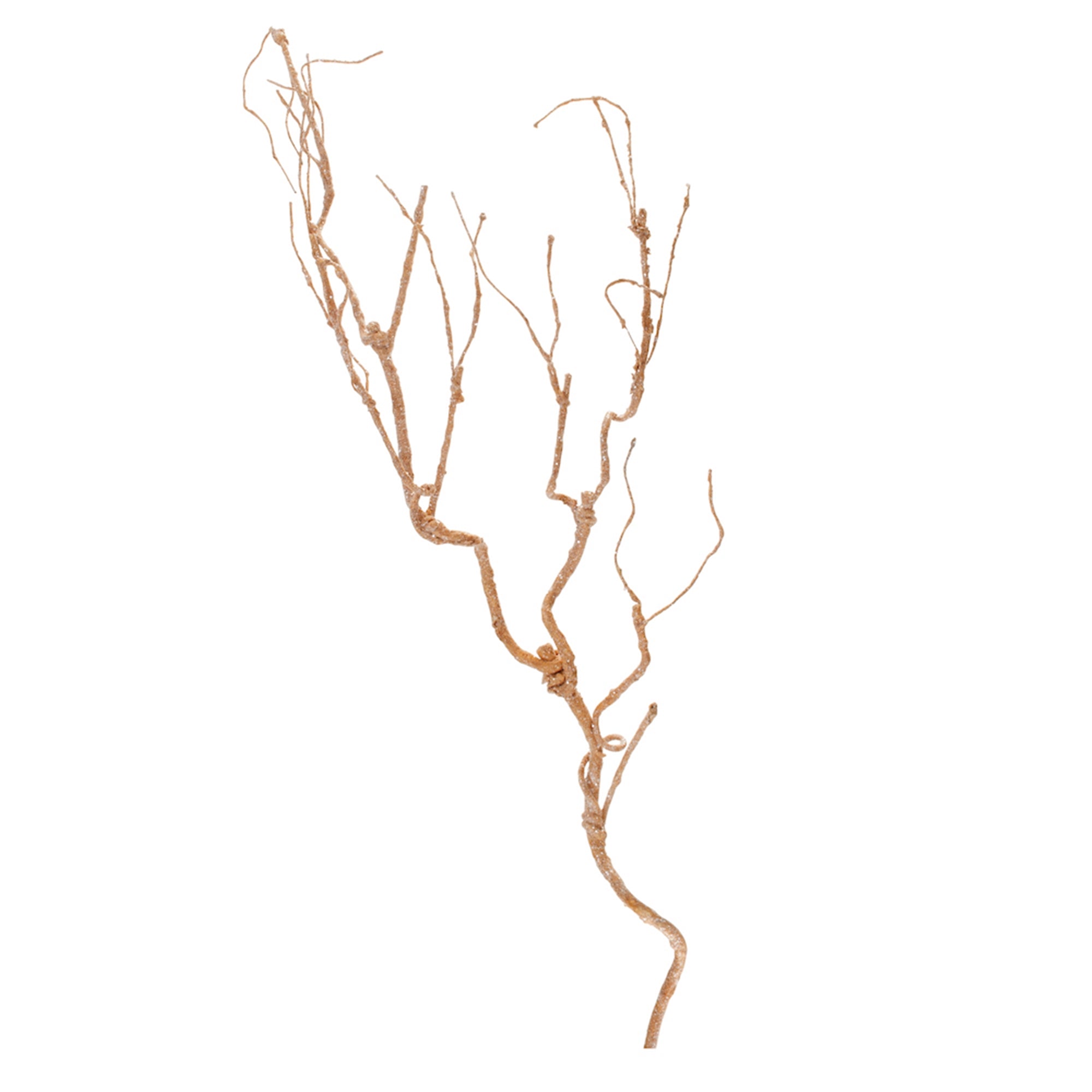 Glittered Bronze Twig Branch (Set of 6)