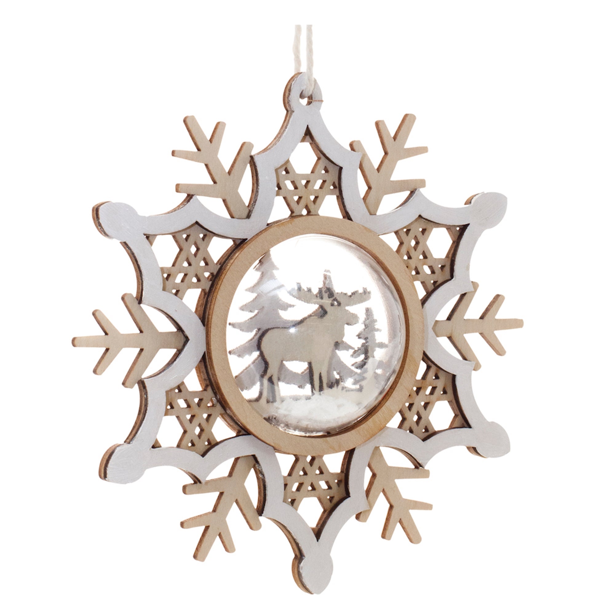 Woodland Forest Snowflake Ornament (Set of 6)