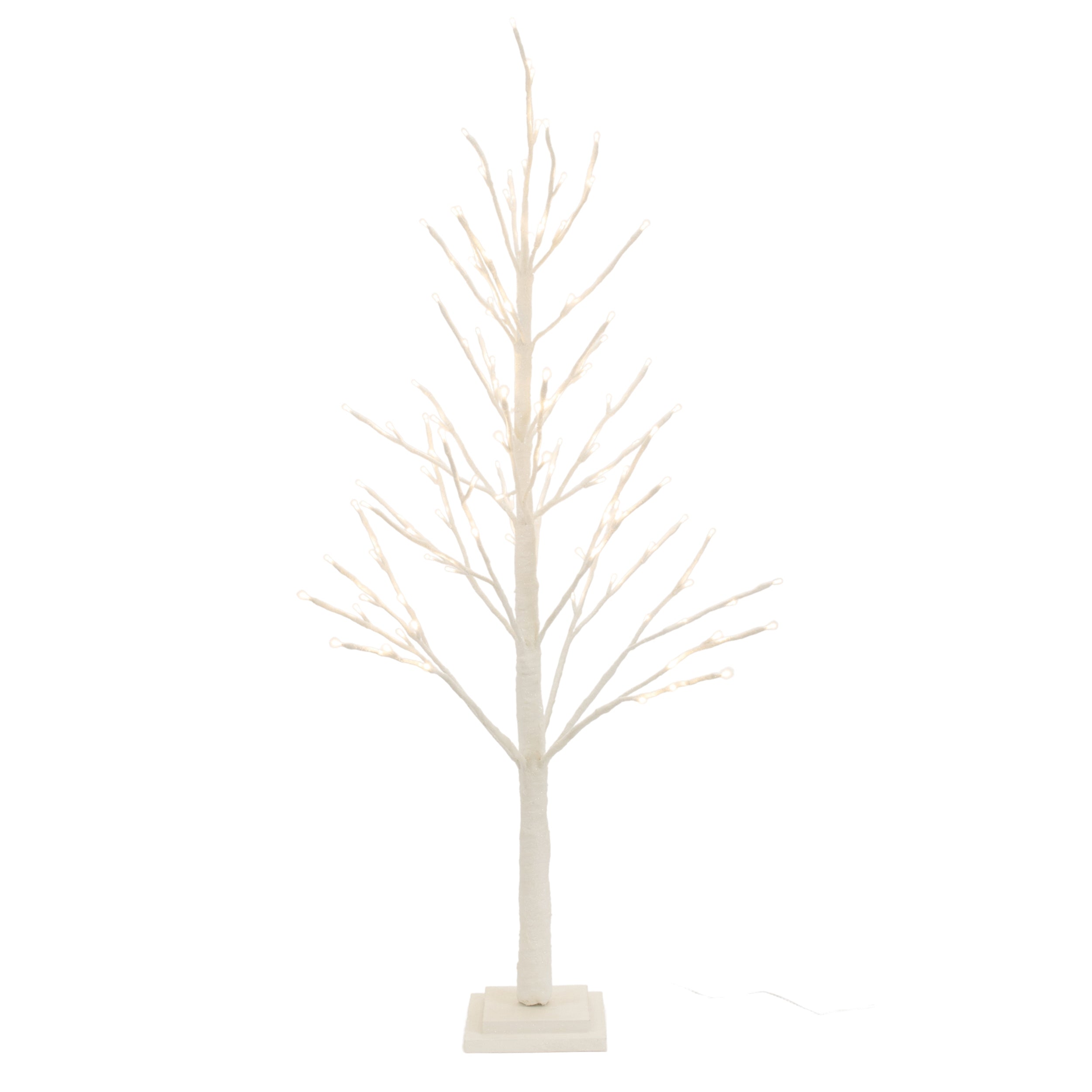 LED Glittered Twig Tree 48"H