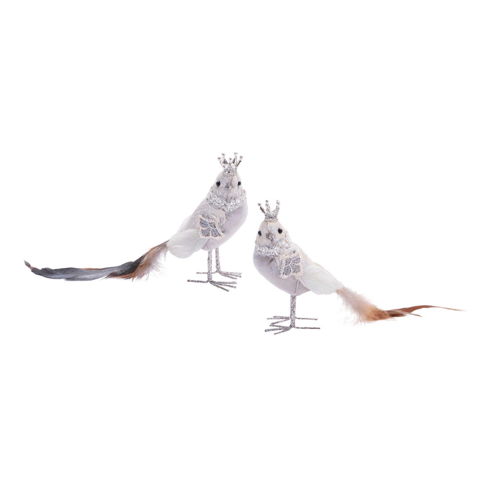 Jeweled Royal Bird Shelf Sitter (Set of 6)