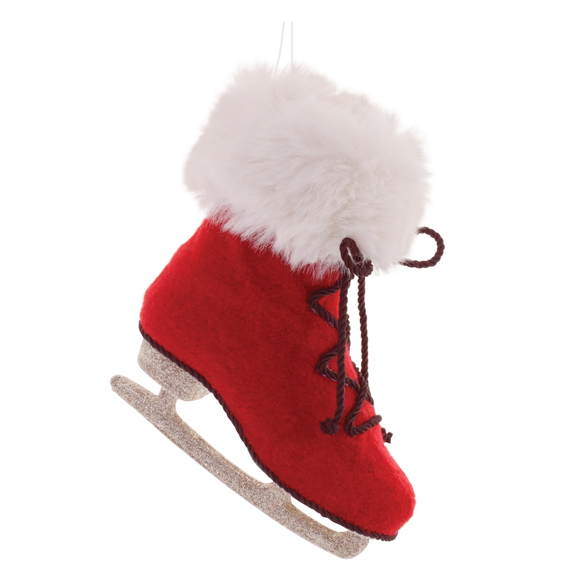 Fluffy Ice Skate Ornament (Set of 6)