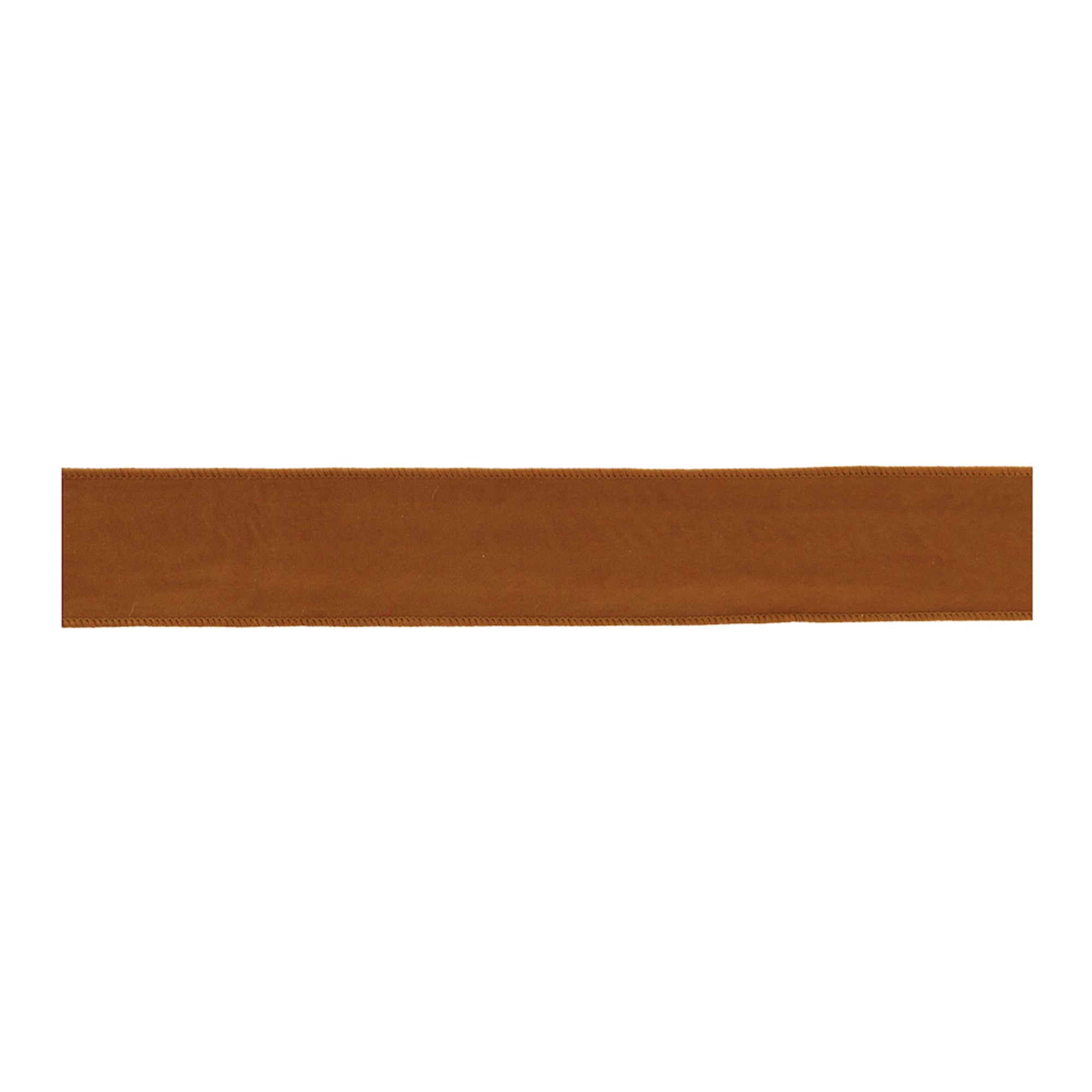 Burnt Orange Polyester Wired Ribbon (Set of 2)