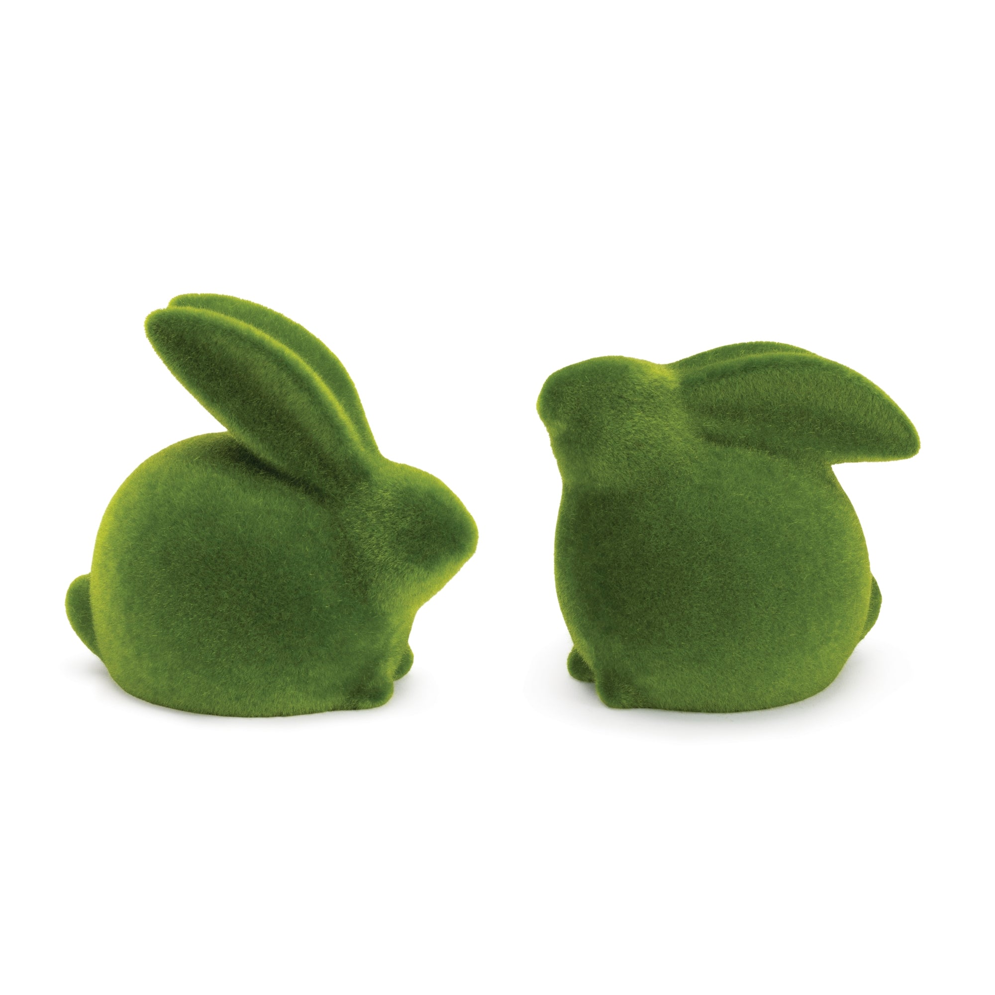 Mossy Terra Cotta Rabbit Figurine (Set of 2)