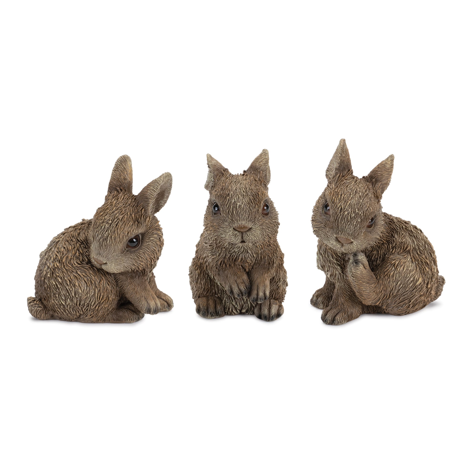 Mini Garden Bunny Rabbit Figurine (Set of 3)