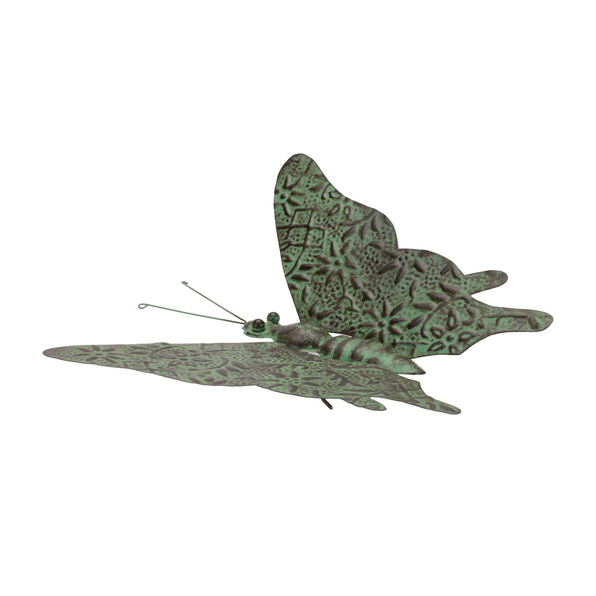 Iron Metal Butterfly Garden Accent 12.5"L