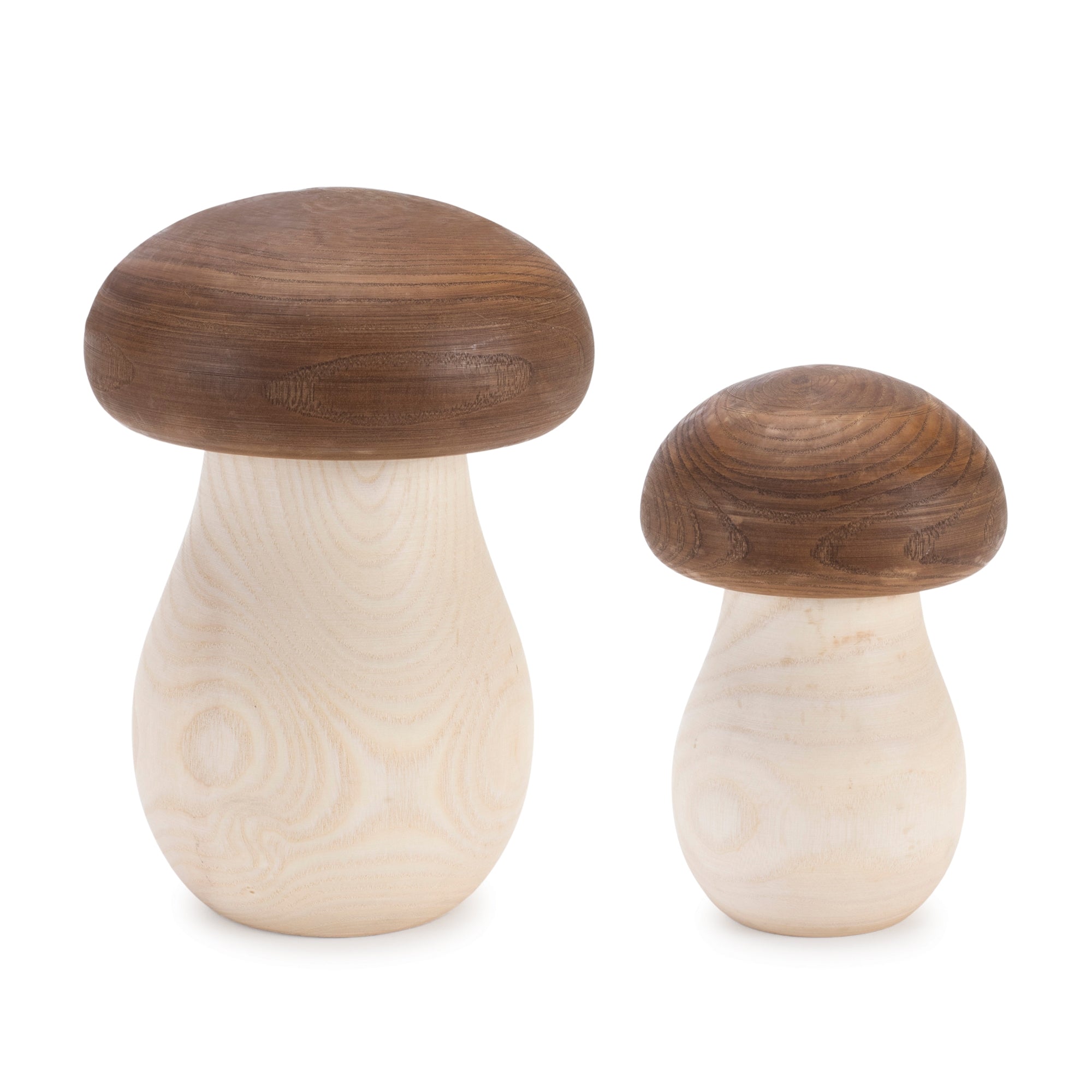 Wood Mushroom Box Décor (Set of 2)