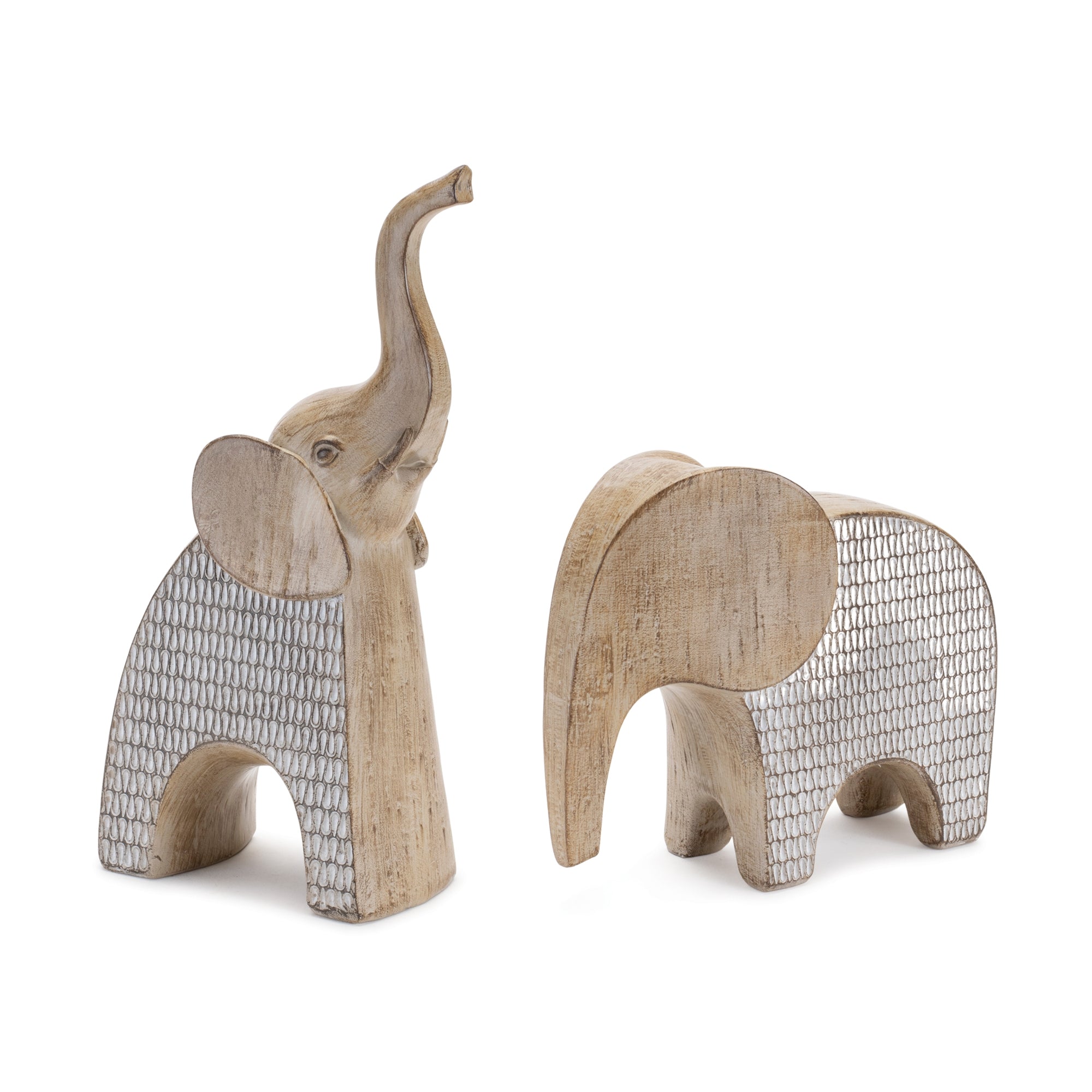 Etched Elephant Décor (Set of 2)