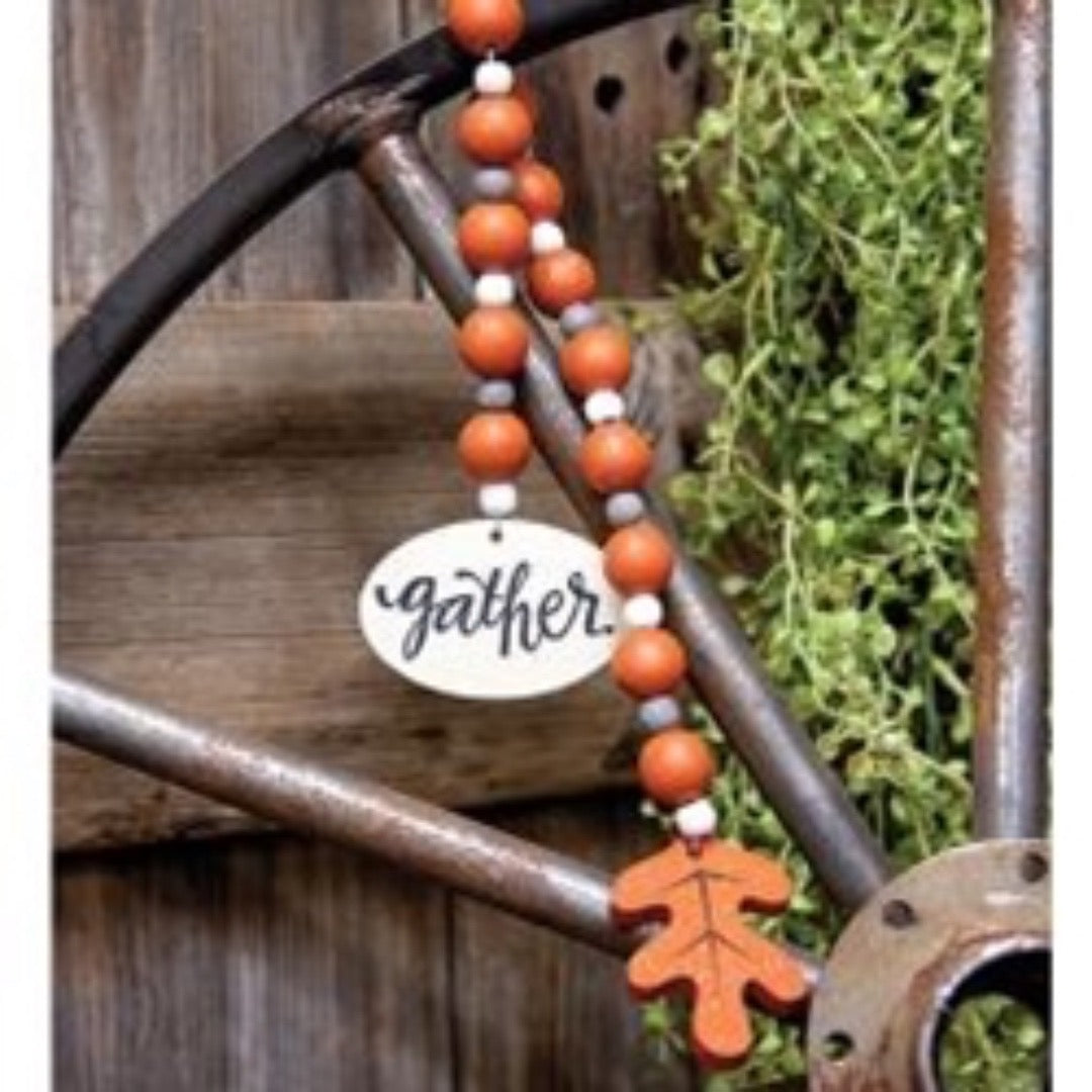 Gather Wood Bead Garland