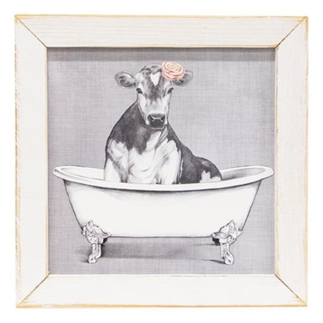 Bathing Cow Wall Art