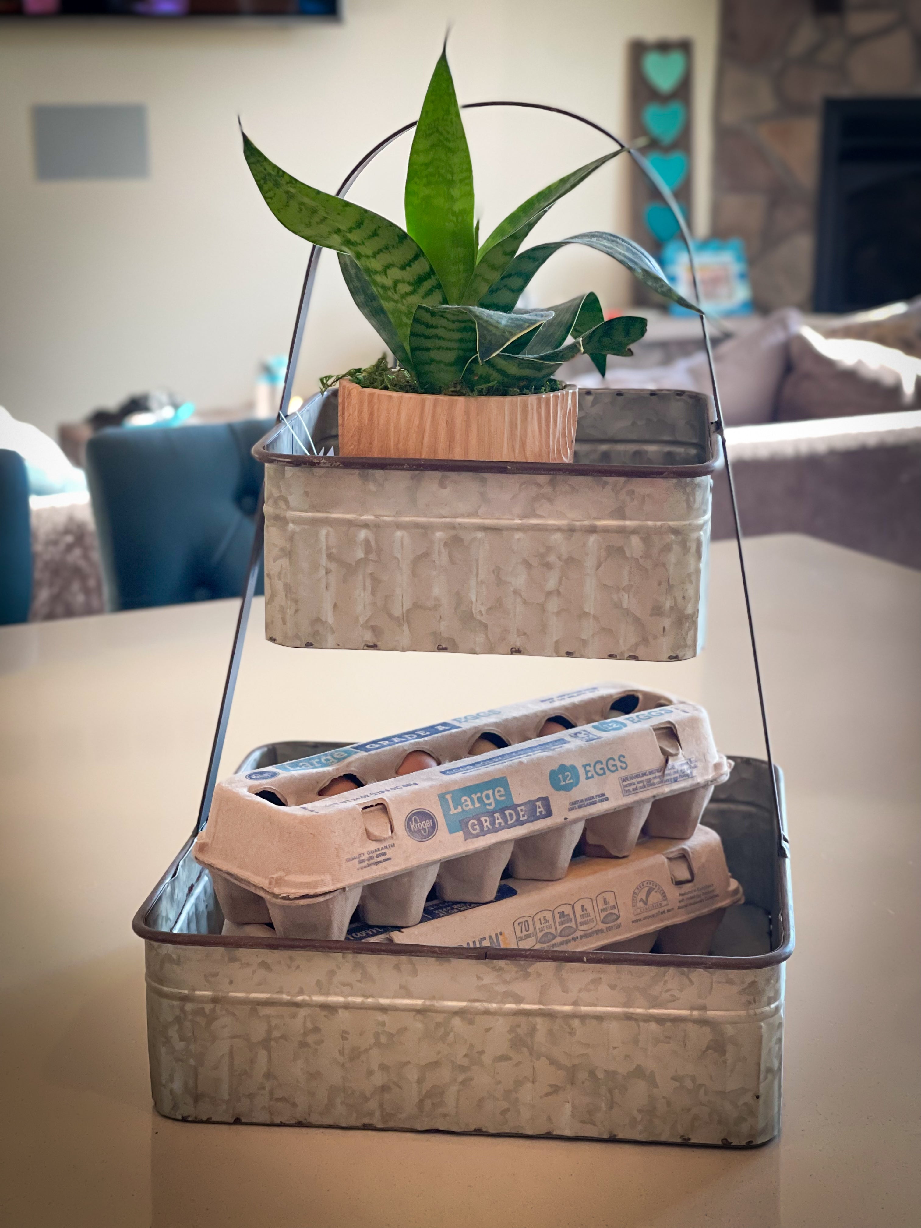 Two-Tiered Corrugated Square Tray